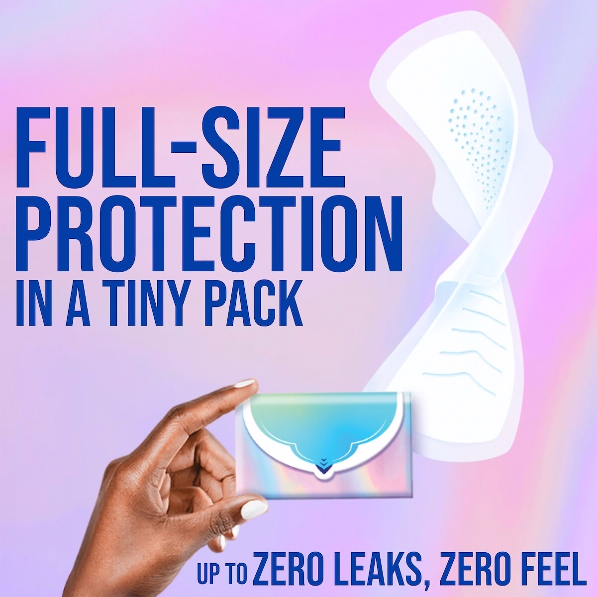 Pocket Feminine Pads with FlexFoam, Size 2, Heavy Flow, with Wings, Unscented Pocket Feminine Pads with FlexFoam, Size 2, Heavy Flow, with Wings, Unscented