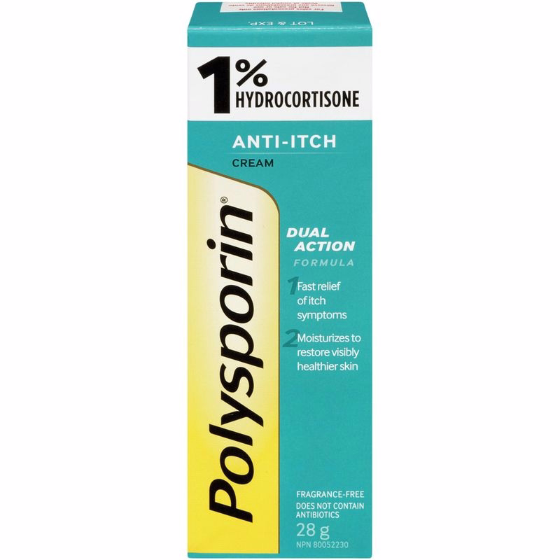 Polysporin 1% Hydrocortisone Anti Itch Cream 28 G 28.0 G