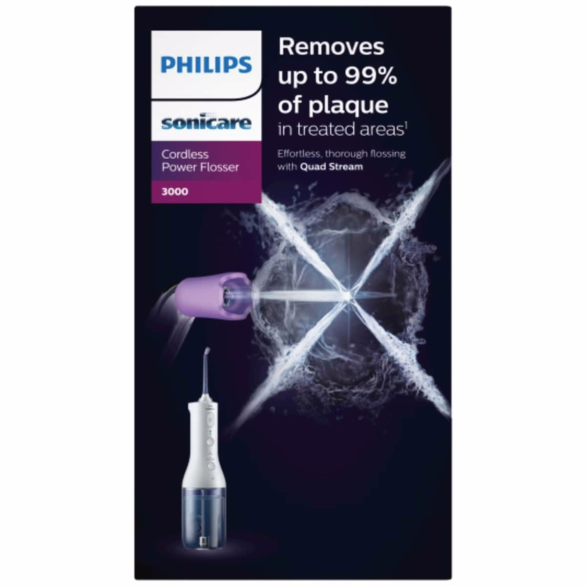 Power Flosser 3000 Cordless, Oral Irrigator, White HX3826/21