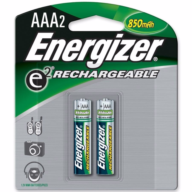 Piles Rechargeables, AAA, NiMH, pack 2