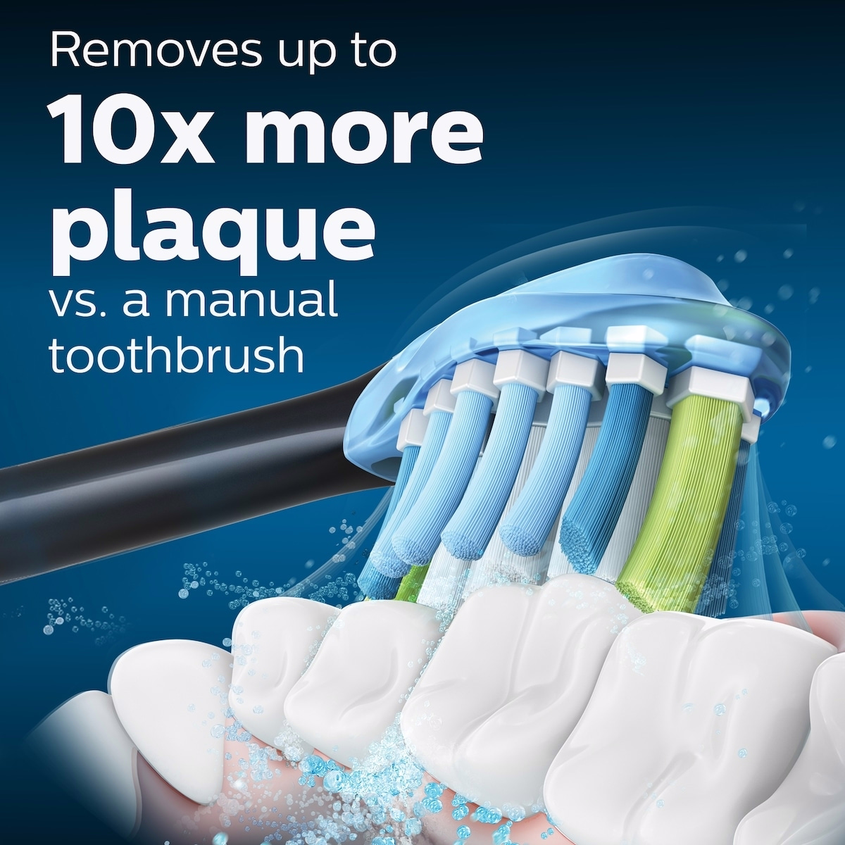 Premium Plaque Control RFID Replacement Brush Heads,  2 Pack, HX9042/95