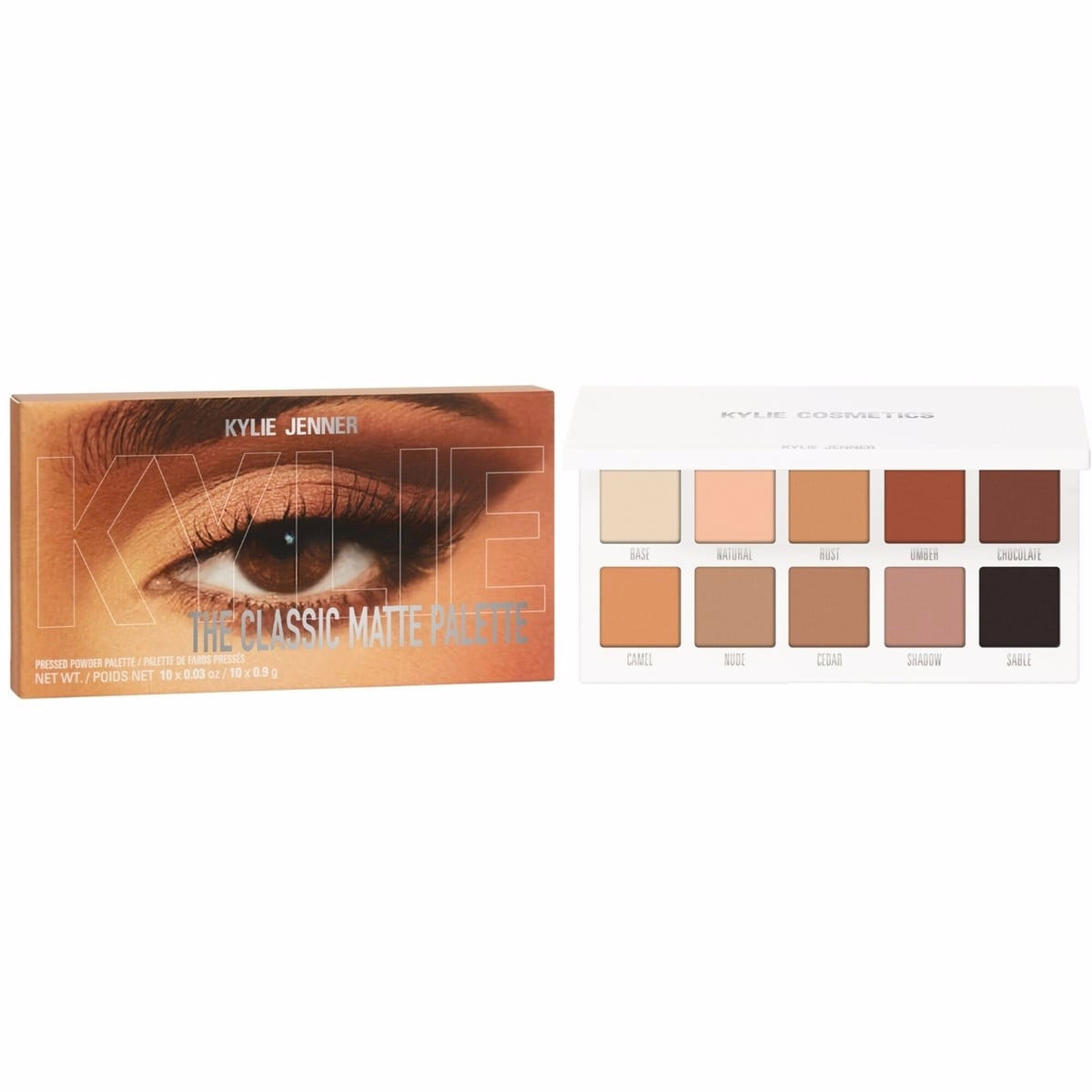 壓粉眼影盤 經典霧面眼影盤，顯色度高、絲滑易暈染，純素、無滑石