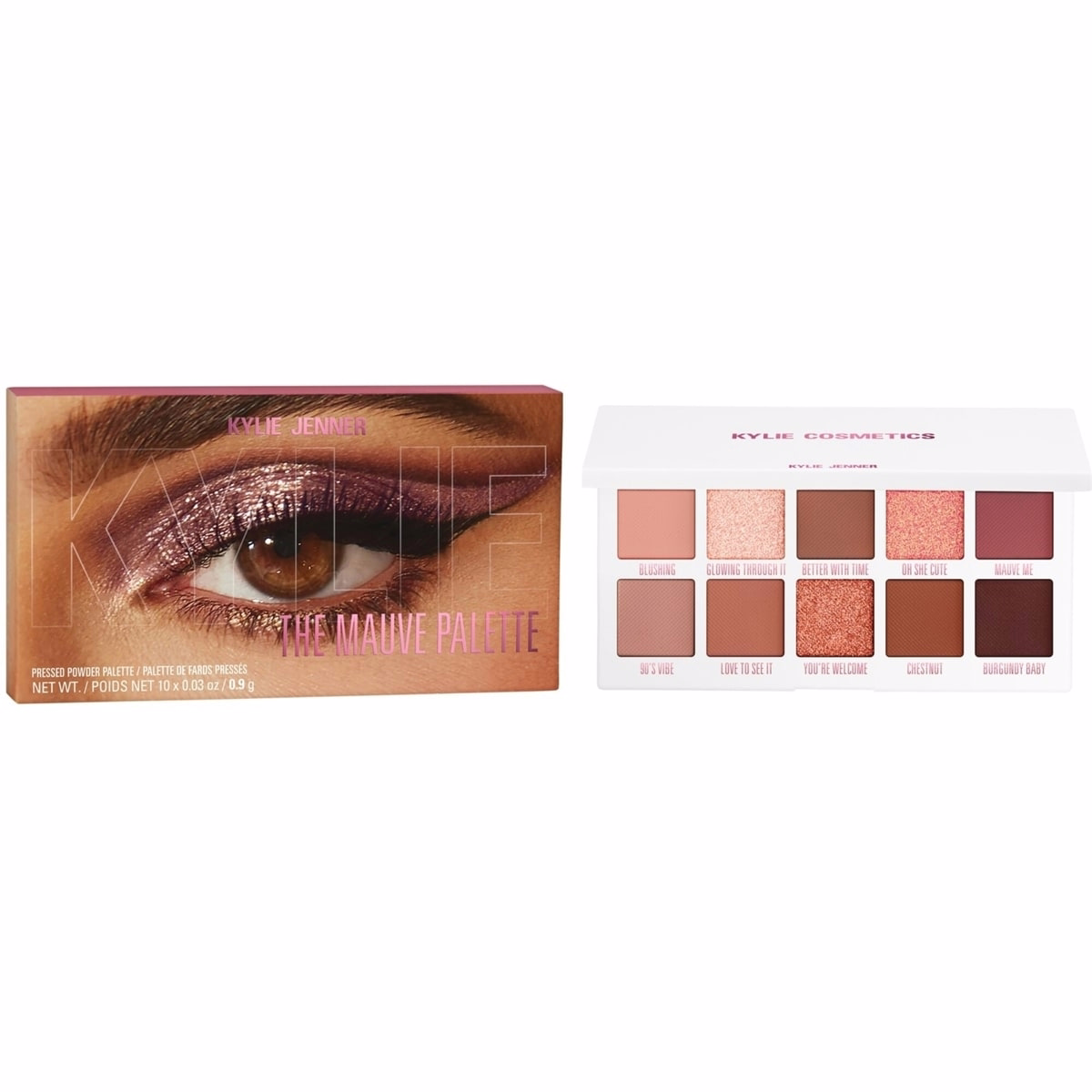 壓粉眼影盤 The Mauve Palette，高度顯色、質地柔滑、易於暈染，純素、無滑石。