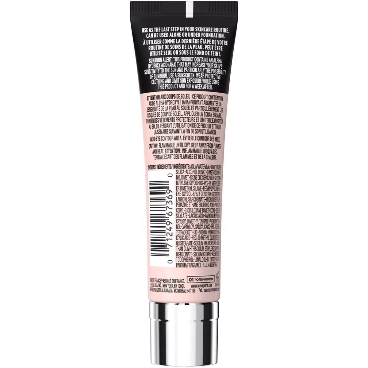 Prime Lab 24H Pore Minimizer Primer with 1% AHA, LHA and BHA Complex