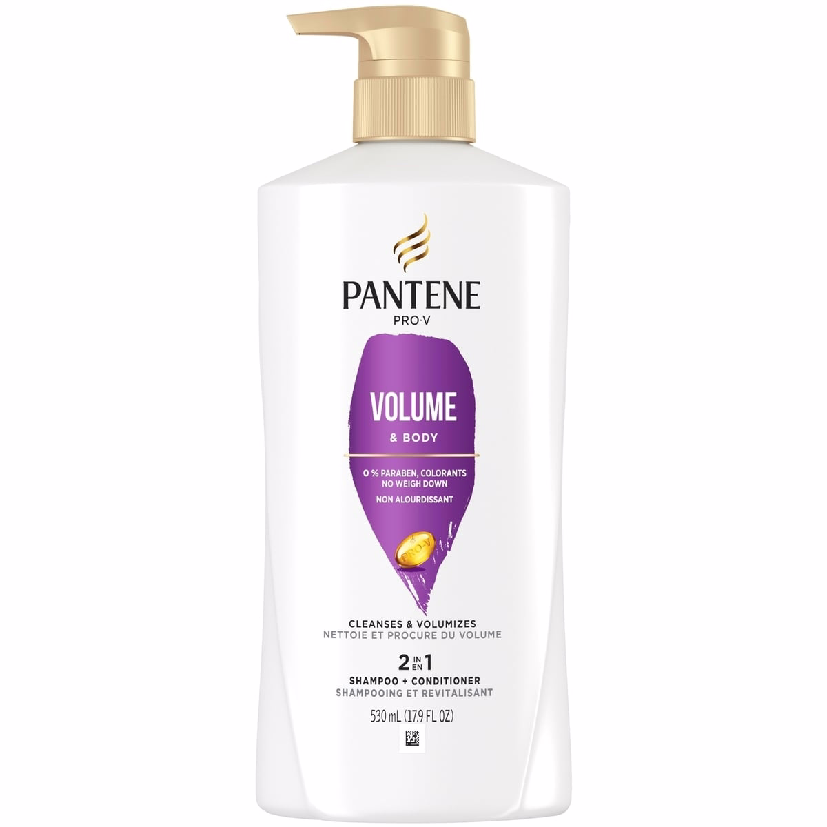 PRO-V Volume & Body 2in1 Shampoo + Conditioner, 17.9oz/530mL