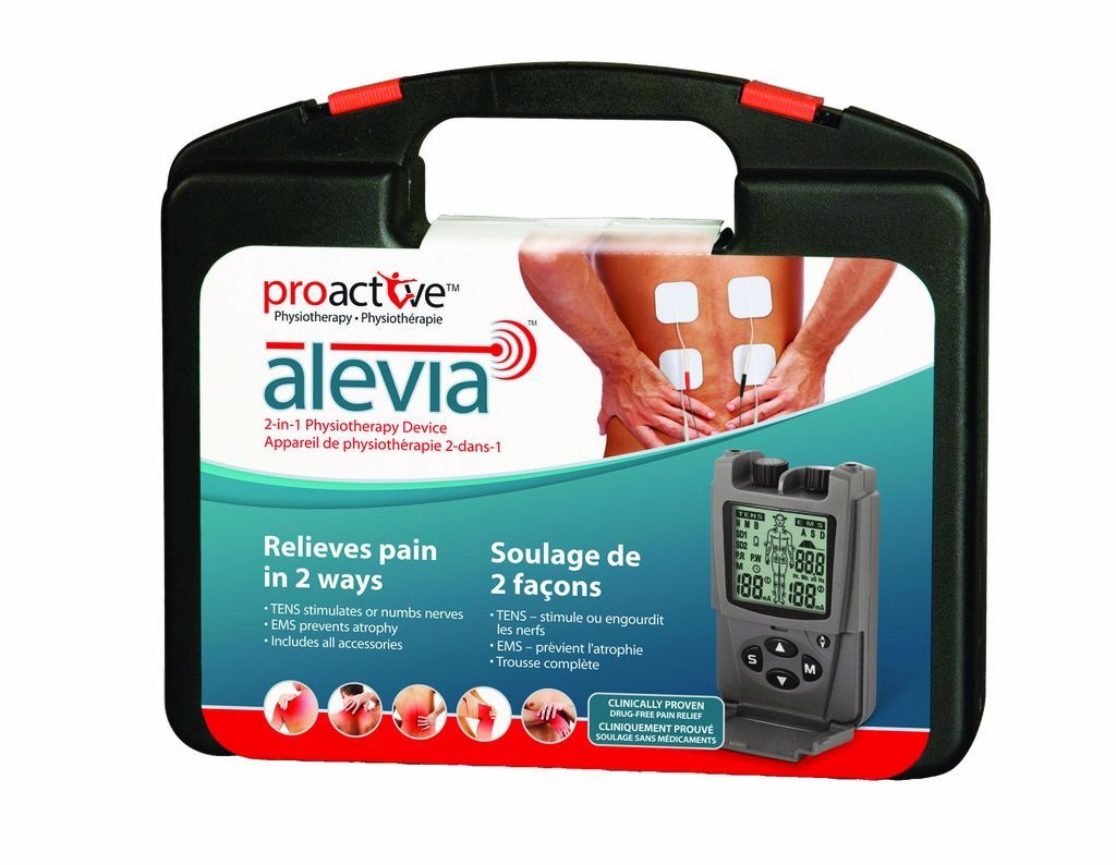 Proactive Alevia 2-in-1 Tens And Ems Unit For Pain Management, Grey Grey/black Standard Proactive Alevia 2-in-1 Tens And Ems Unit For Pain Management, Grey Grey/black Standard