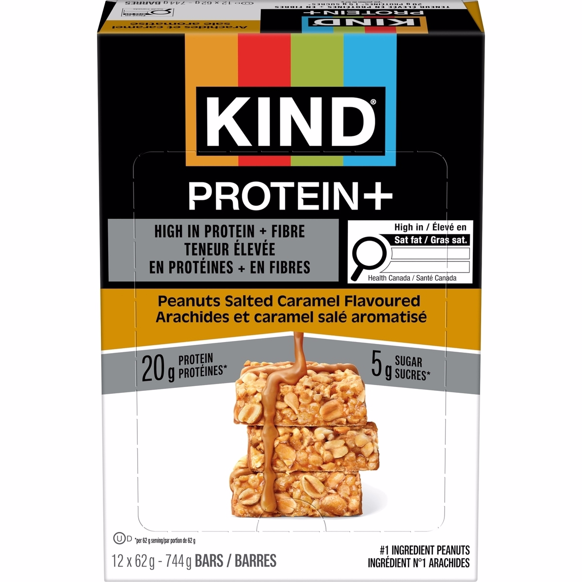 PROTEIN+ Peanuts Salted Carmel Flavoured