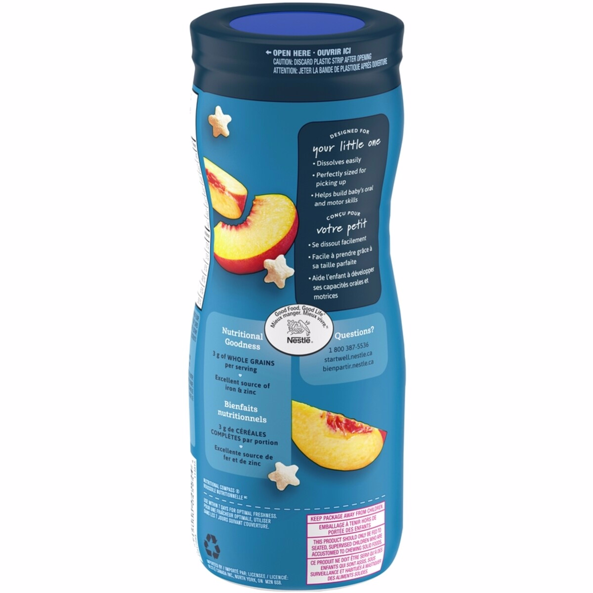 PUFFS à la pêche pour bébé PUFFS à la pêche pour bébé