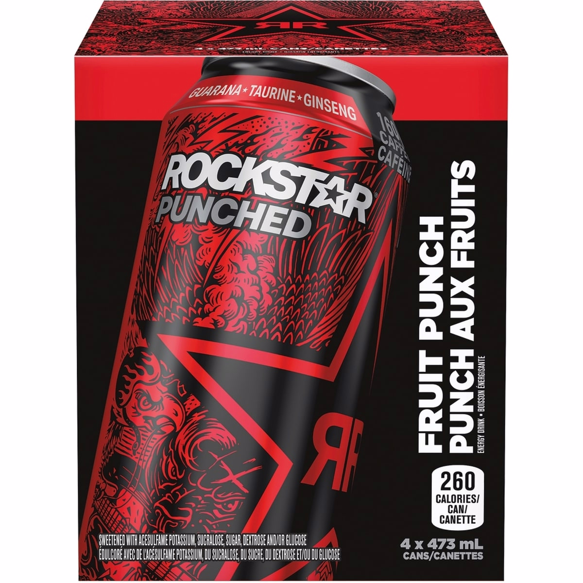 Rockstar 飲料 パンチドフルーツパンチ 473 mL