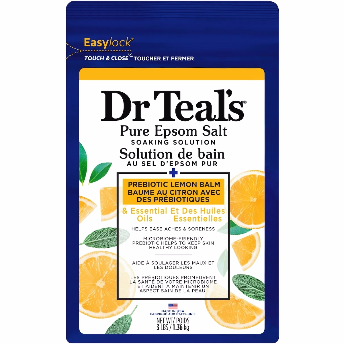 Pure Epsom Salt Soaking Solution，益生元檸檬香蜂草與精油