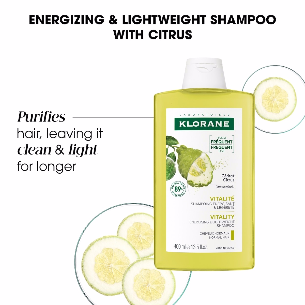 Purifying Shampoo with Citrus Pulp - Normal to Oily Hair - Purifying