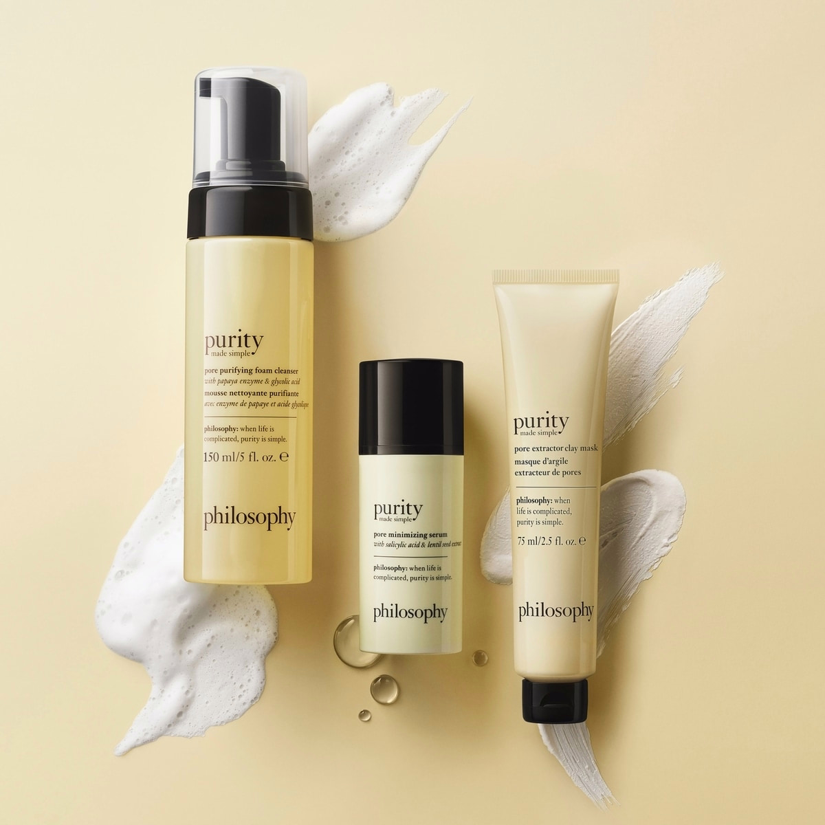purity made simple pore-purifying foaming cleanser purity made simple pore-purifying foaming cleanser
