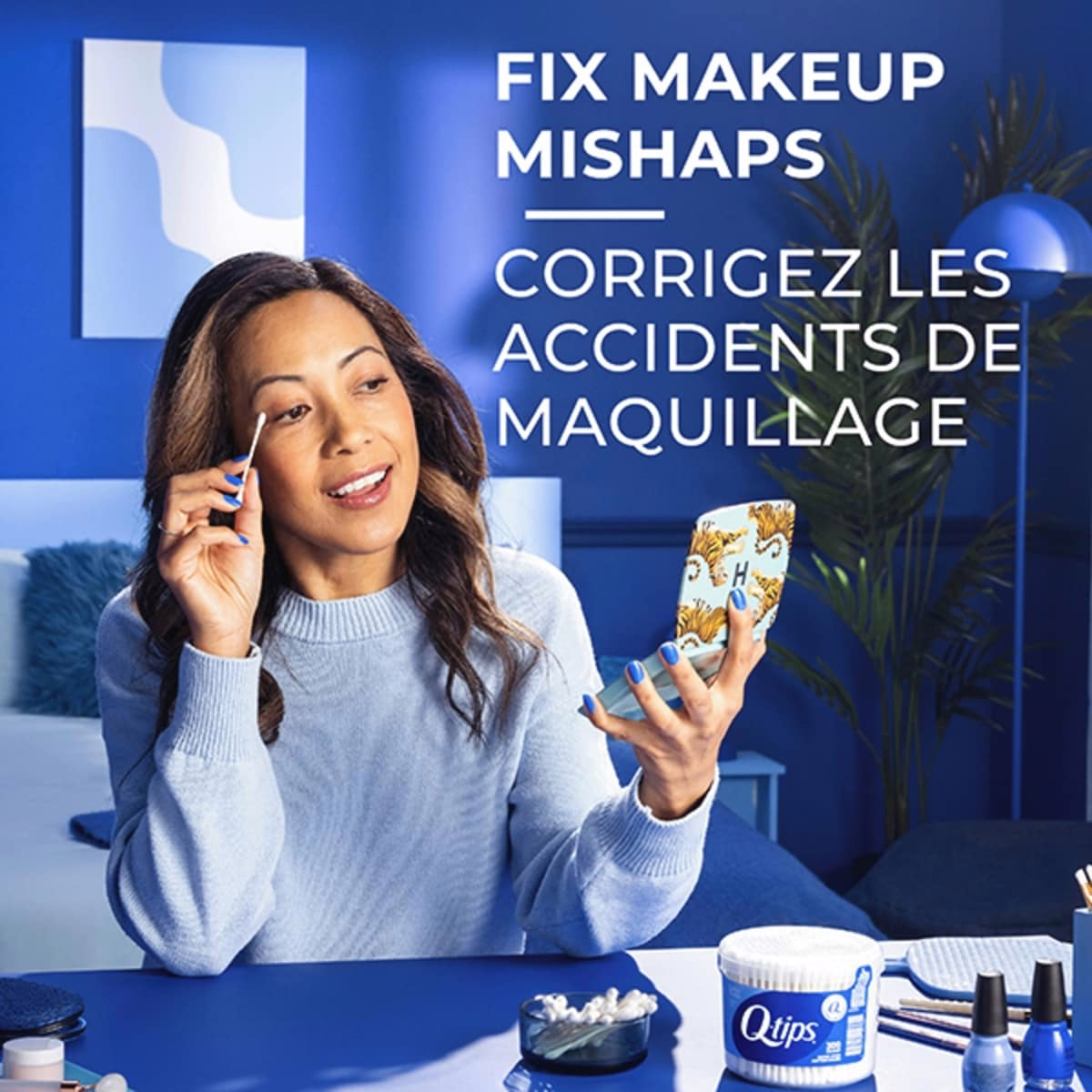 Q-Tips Cotton Swabs Vanity Tub Q-Tips Cotton Swabs Vanity Tub