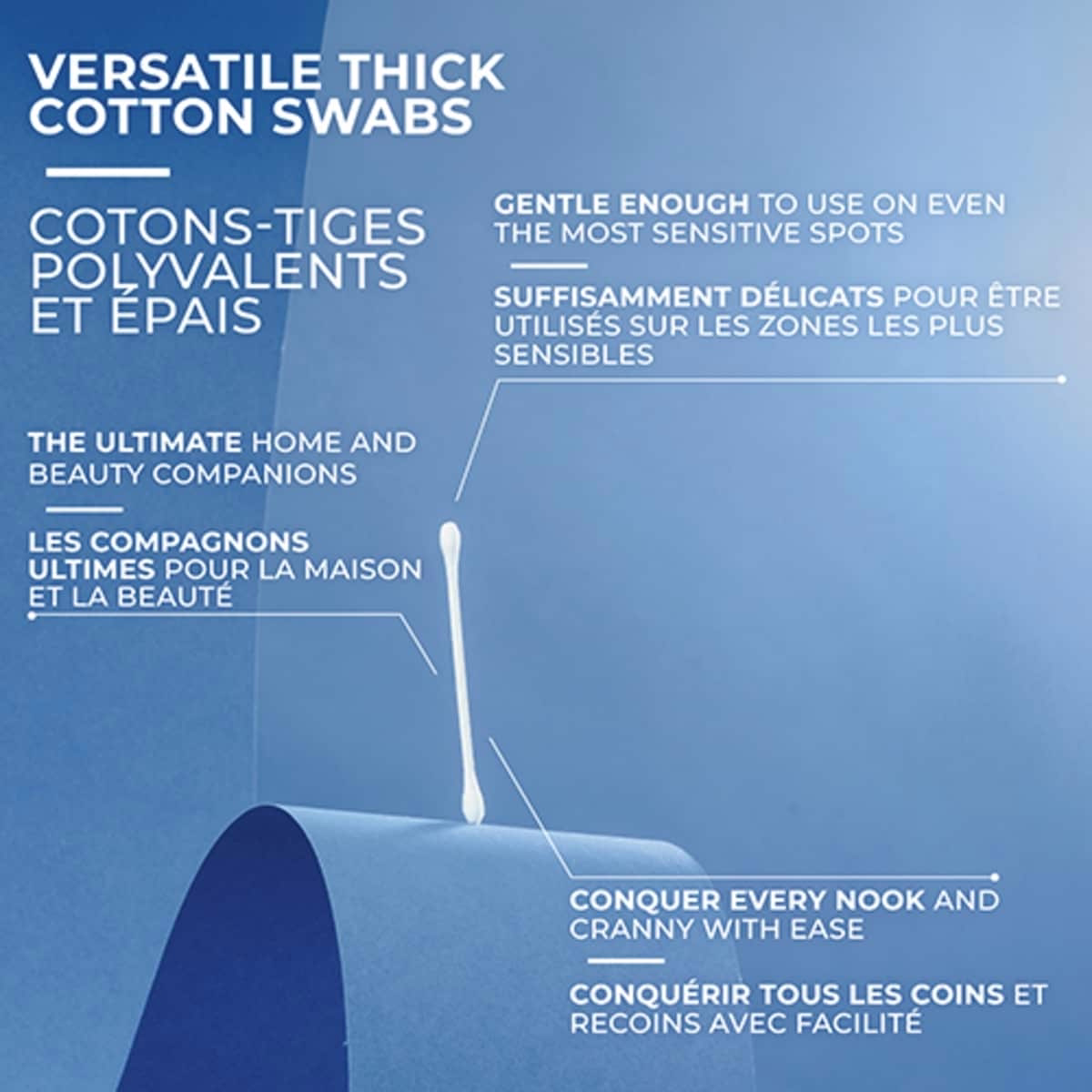 Q-Tips Cotton Swabs Vanity Tub Q-Tips Cotton Swabs Vanity Tub