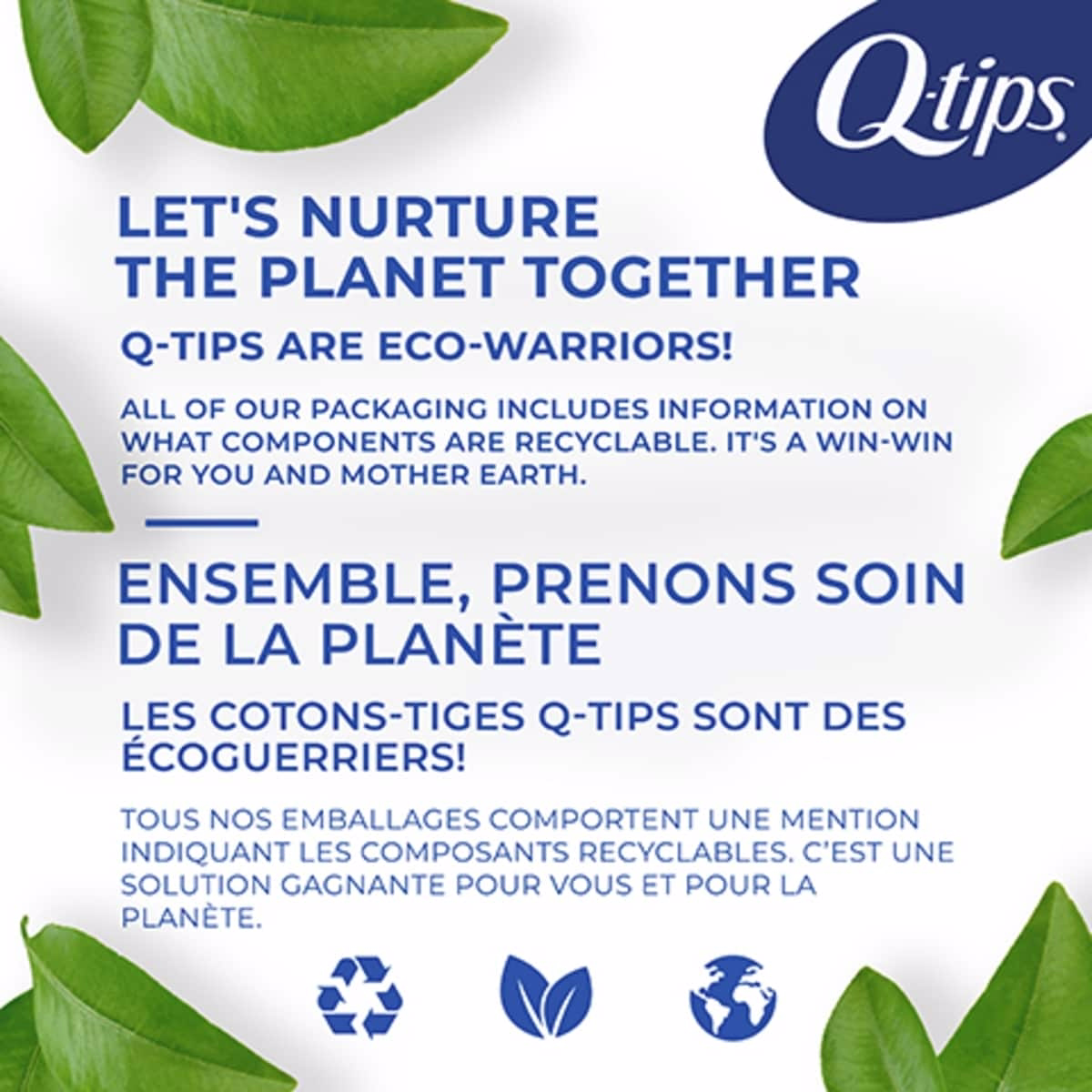 Q-Tips Cotton Swabs Vanity Tub Q-Tips Cotton Swabs Vanity Tub