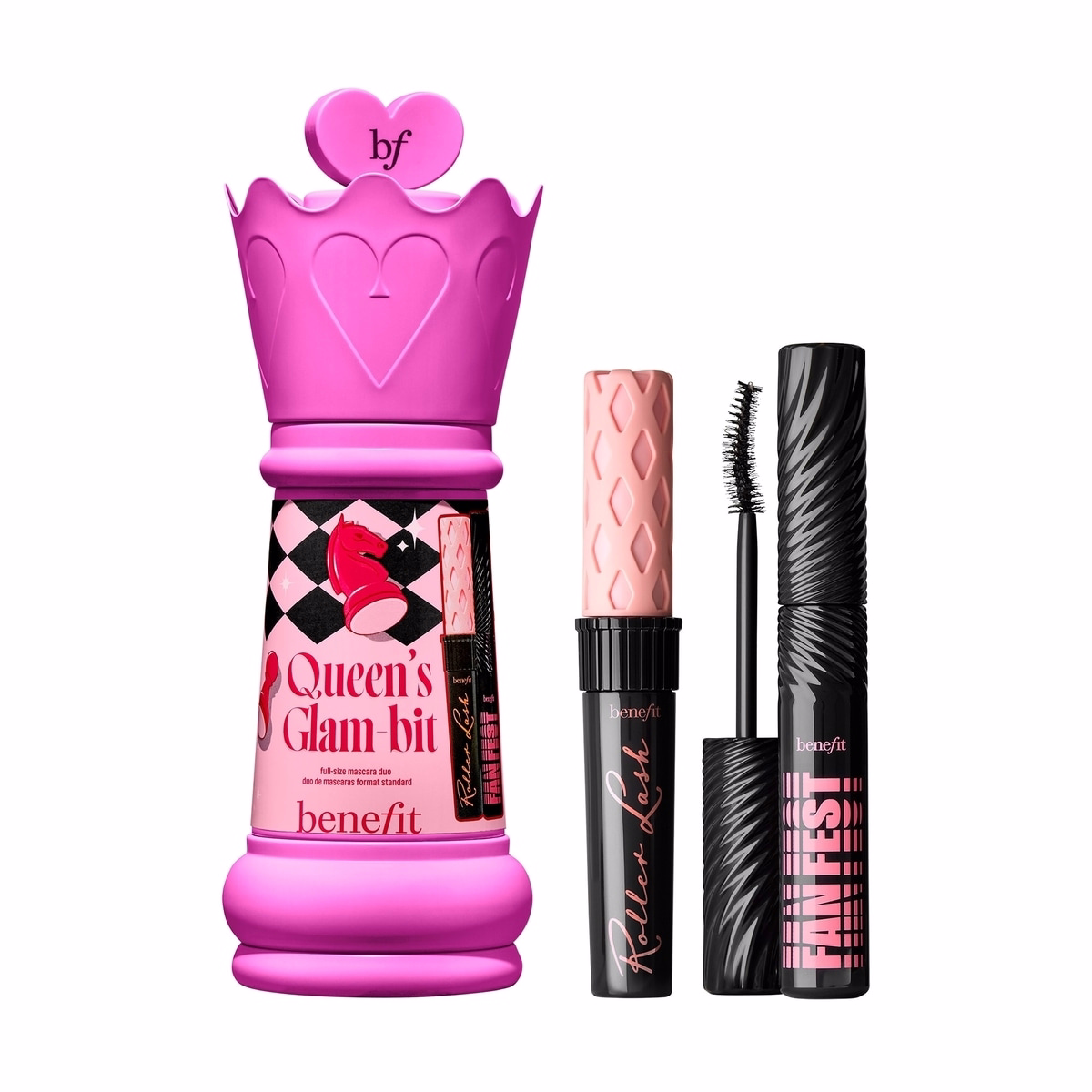 Queen’s Glam-bit fanning, volumizing, super-curling & lifting mascara set