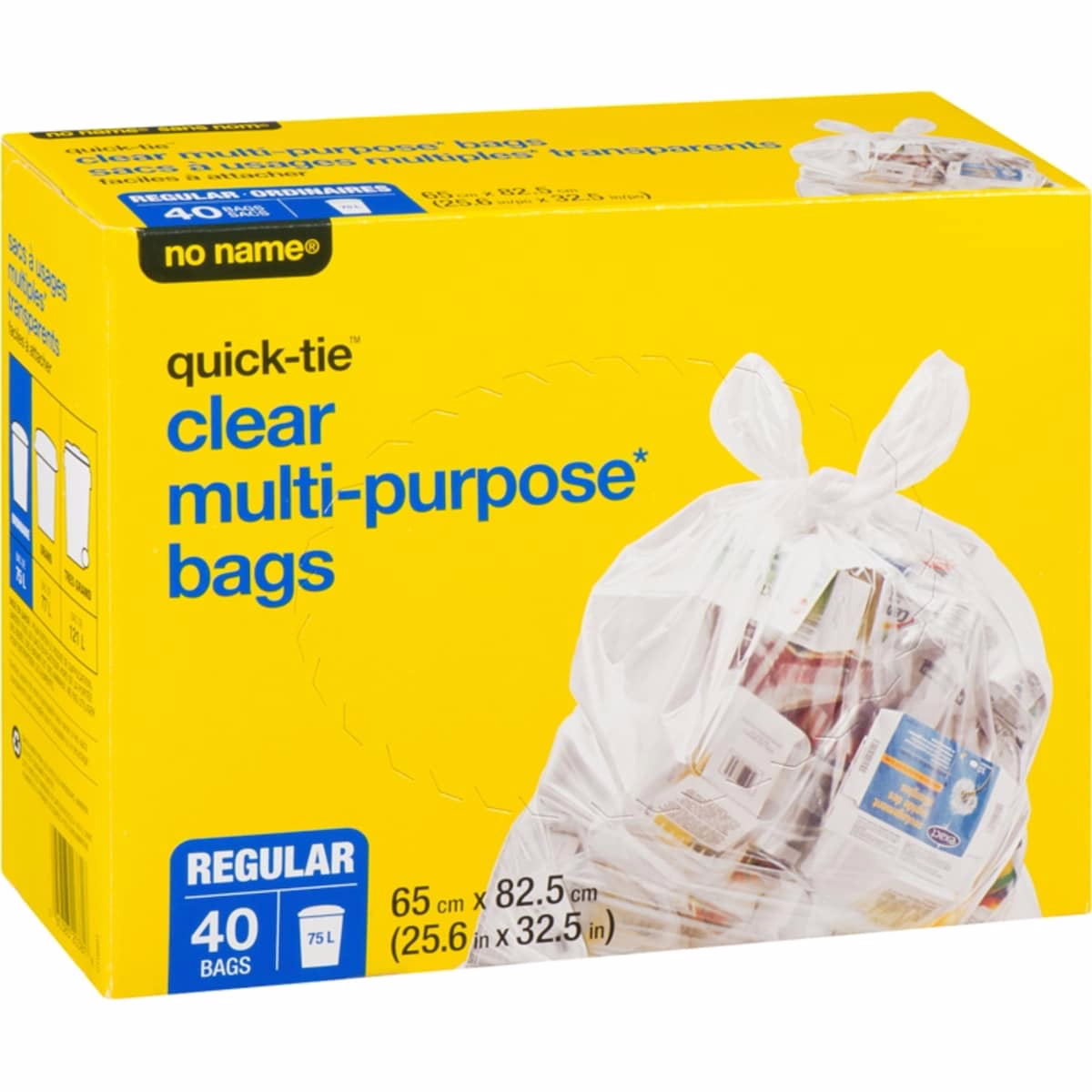 Sacs transparents polyvalents Quick-Tie Standard