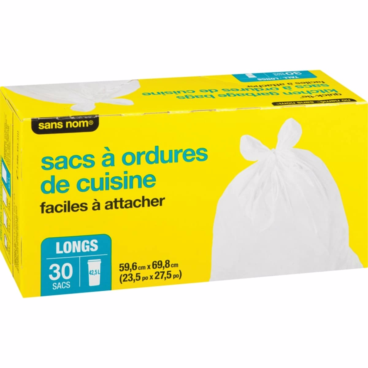 Quick-Tie Tall Kitchen Garbage Bags