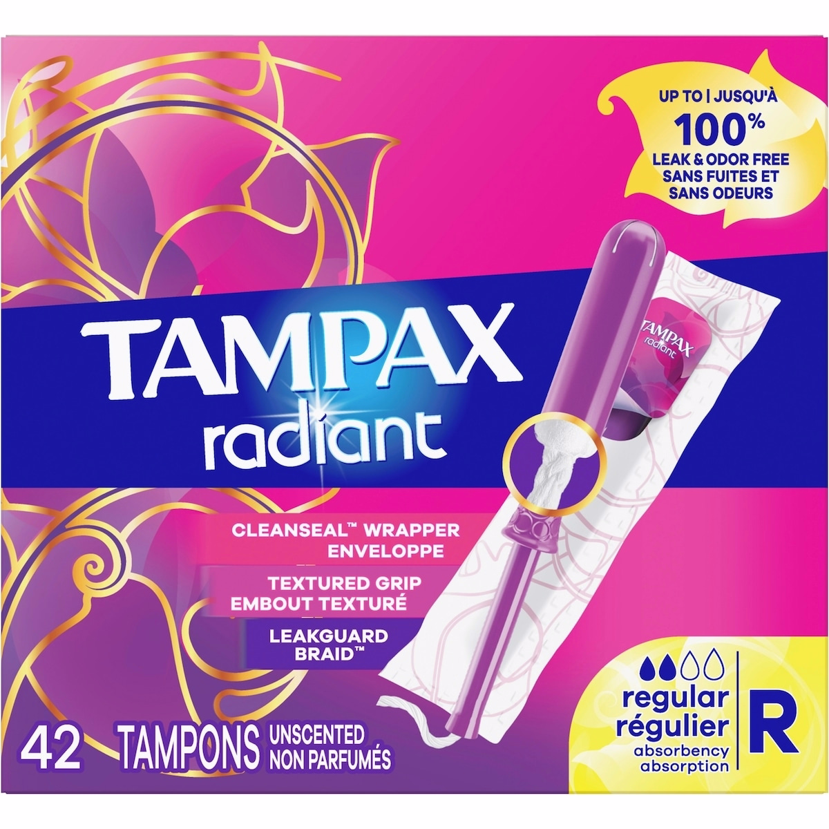 Radiant Tampons Regular Absorbency