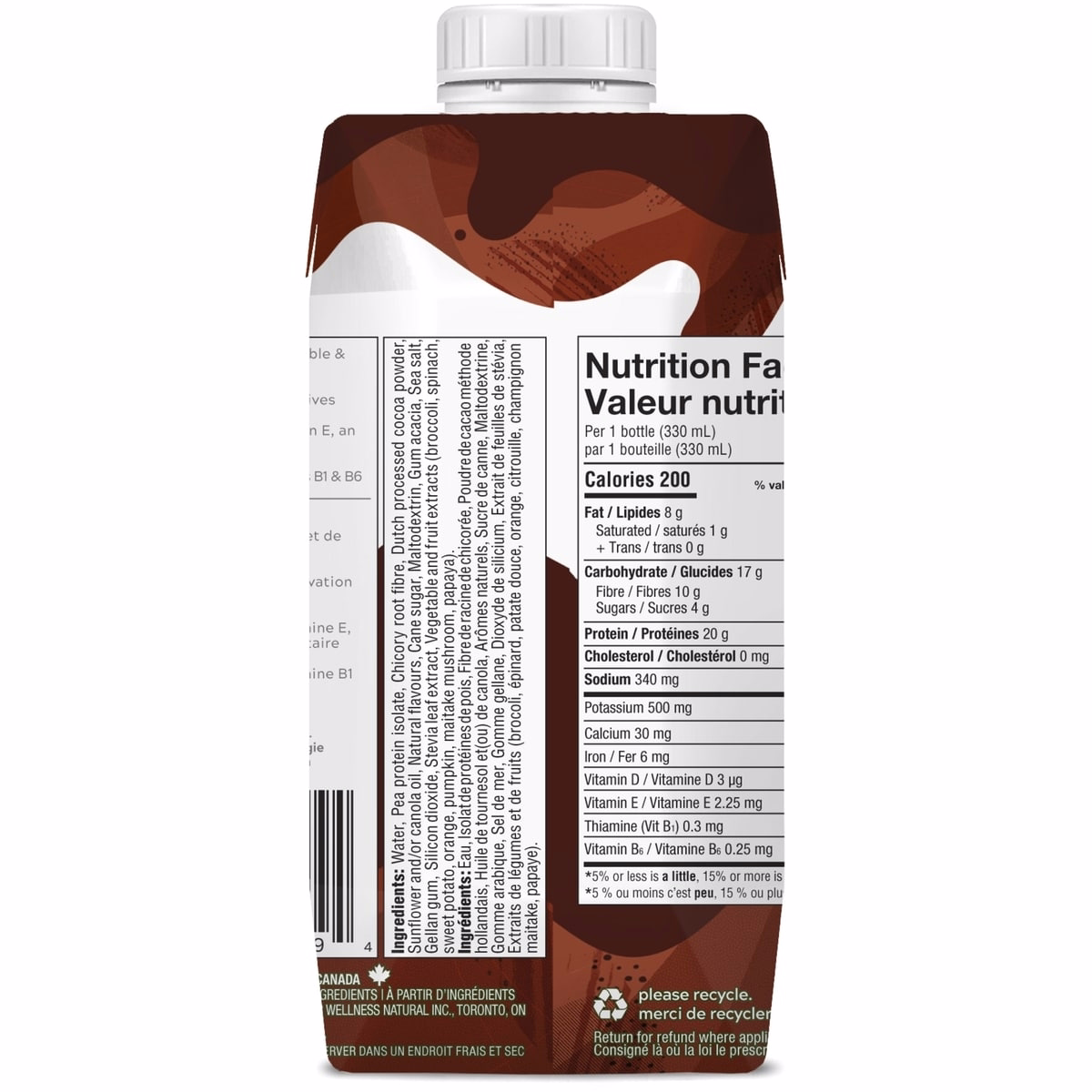 Ready-To-Drink Chocolate Plant Protein Shake, High Protein, Low Sugar, Dairy Free Ready-To-Drink Chocolate Plant Protein Shake, High Protein, Low Sugar, Dairy Free