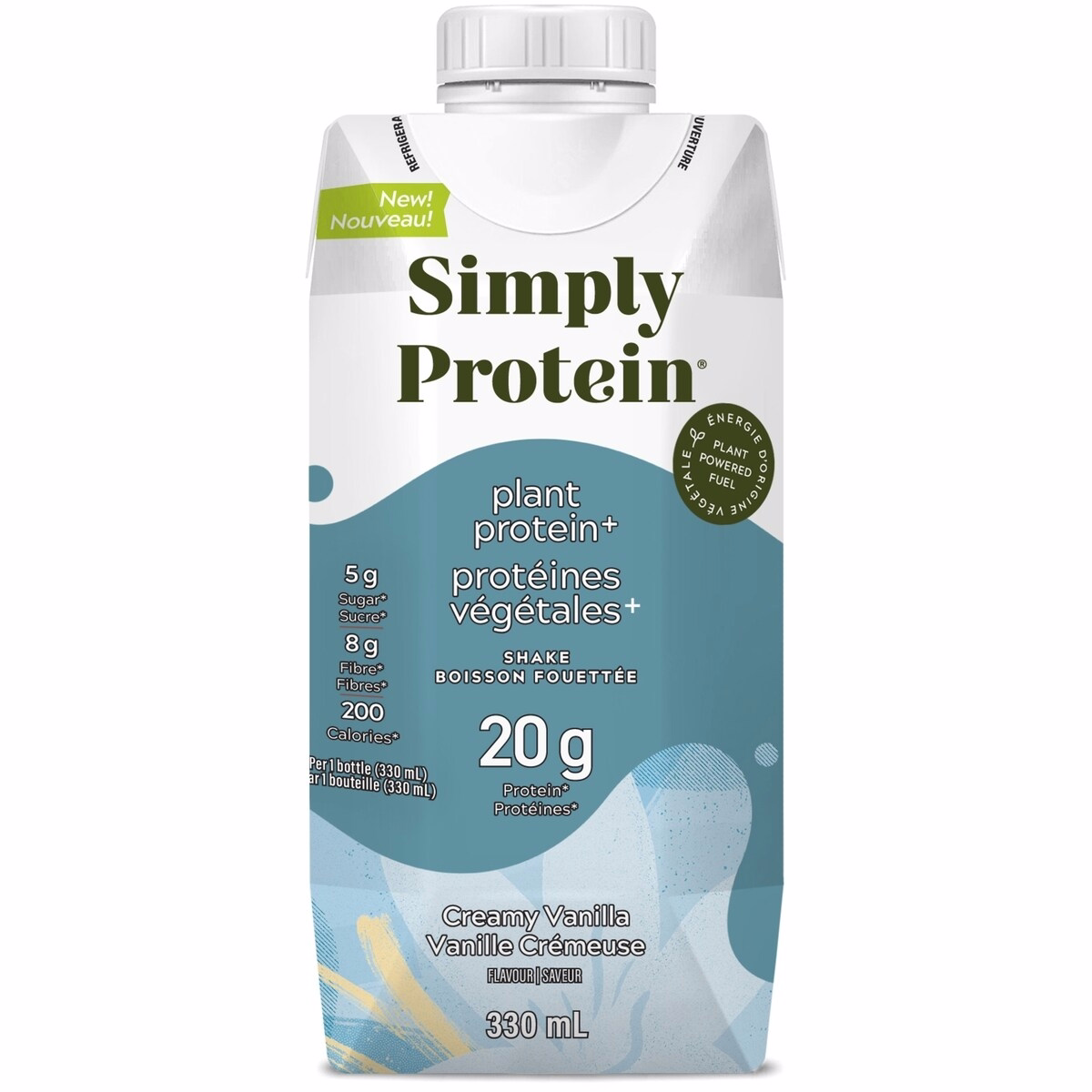 Ready-To-Drink Vanilla Plant Protein Shake, High Protein, Low Sugar, Dairy Free
