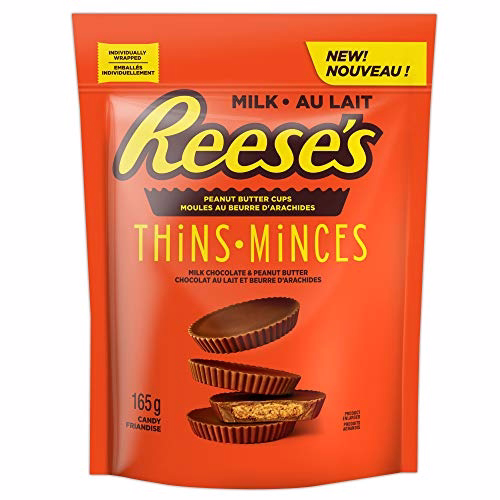 Reese's Peanut Butter Cups Thins, Milk 165g/5.8 Oz., Reese's Peanut Butter Cups Thins, Milk 165g/5.8 Oz.,