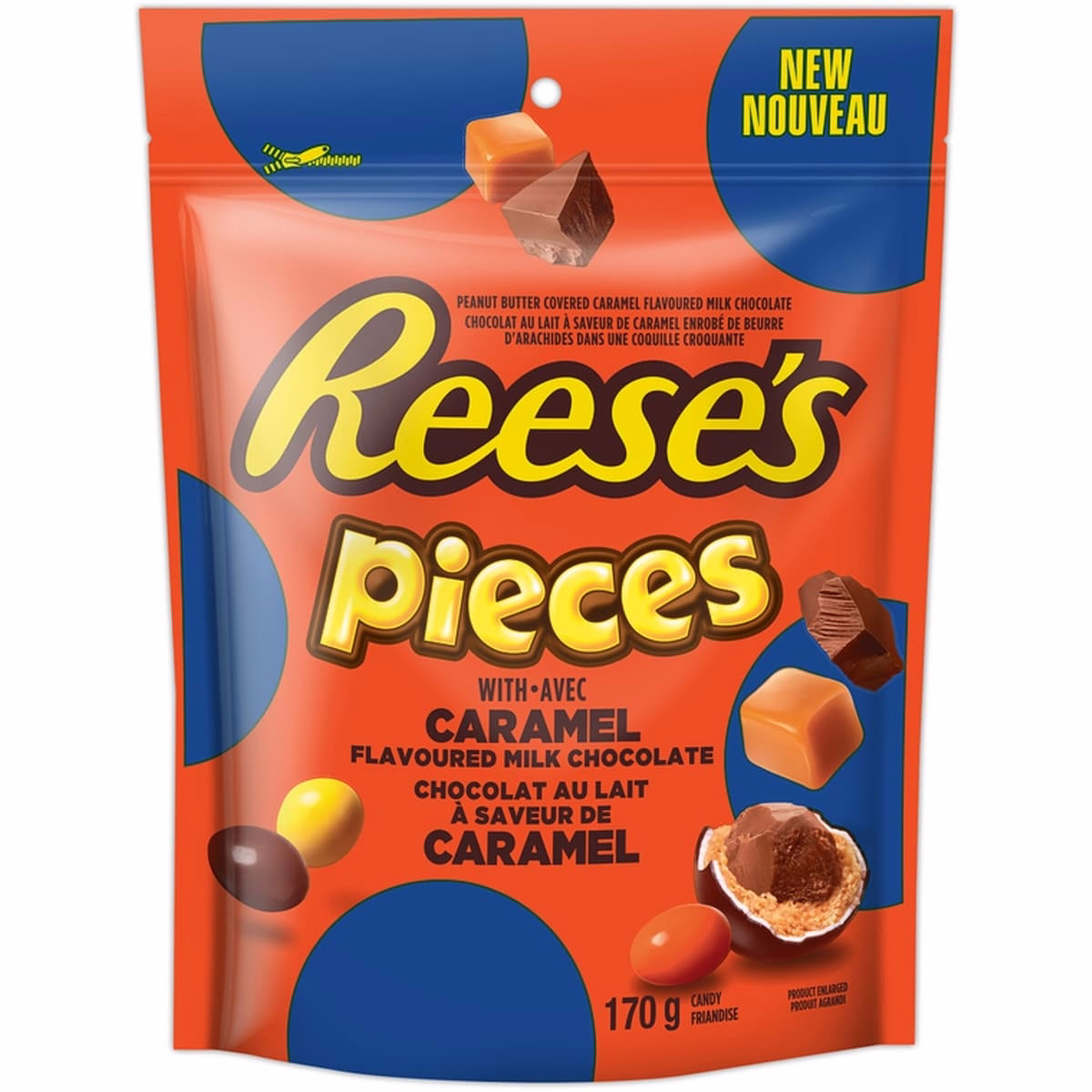 Reese'S Pieces With Caramel Flavoured Chocolate Candy