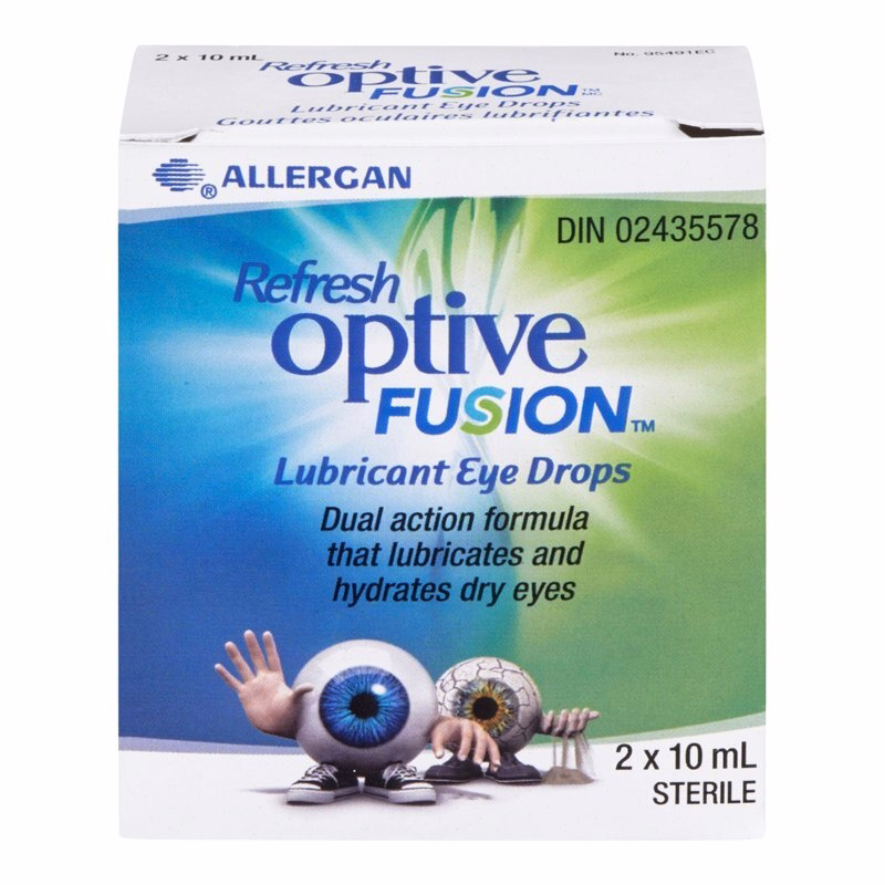 Refresh Optive Fusion Lubricant Eye Drops Dual Pack