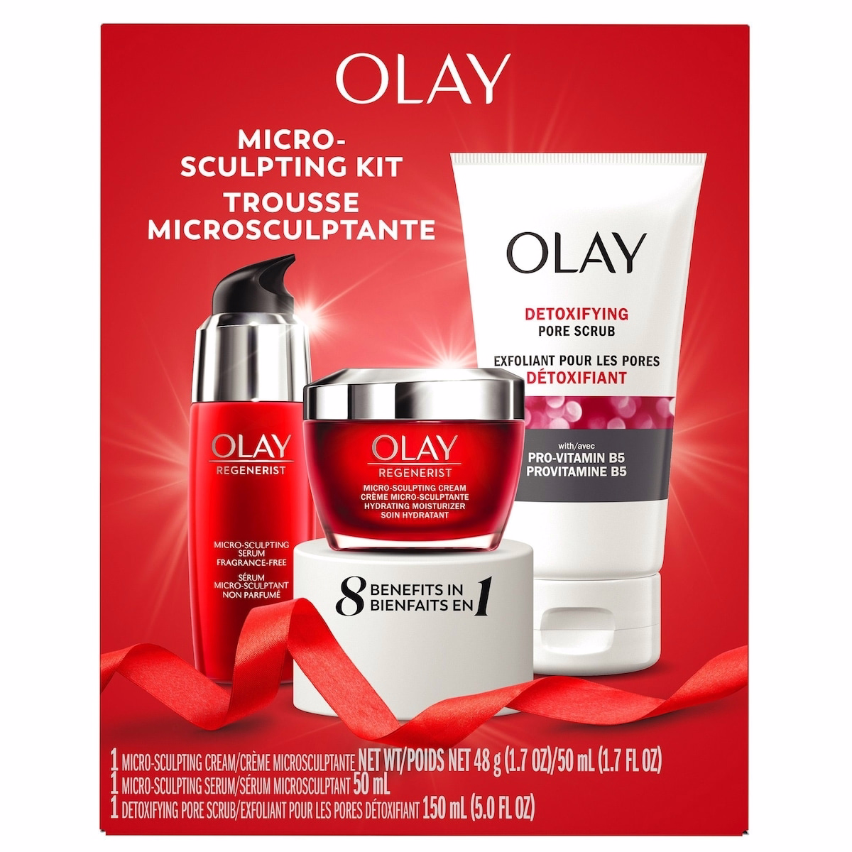 Regenerist Micro-Sculpting Cream Holiday Pack, Skincare Gift Set, 3pc, Face Cleanser, Face Serum, Face Moisturizer