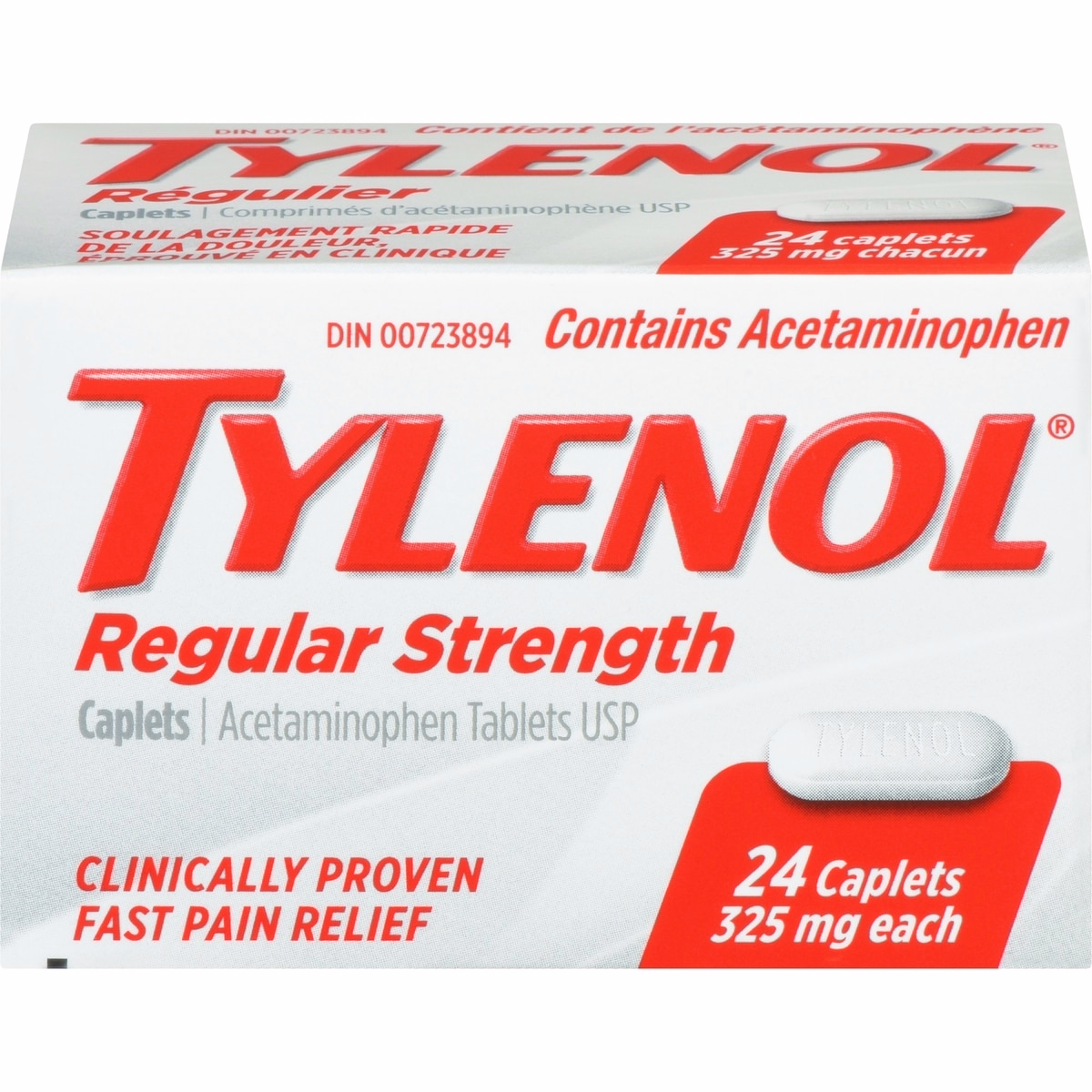 Regular Strength Pain Relief Acetaminophen 325mg