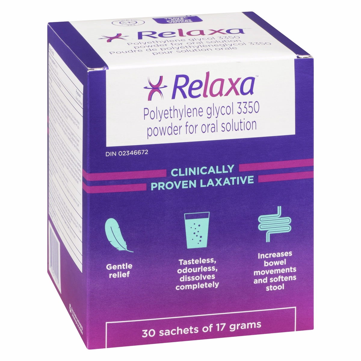 Relaxa Laxative Powder Sachets - 30 Sachets, 17g Each for Gentle Digestive Relief