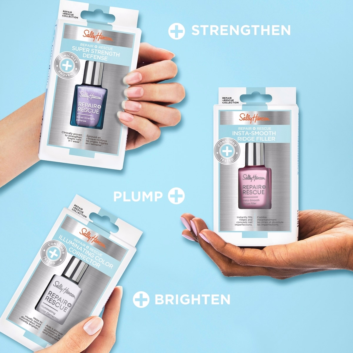 Repair + Rescue Super Strength Defense, Formulated with Amethyst & Biotin, Nail Strengthener Repair + Rescue Super Strength Defense, Formulated with Amethyst & Biotin, Nail Strengthener