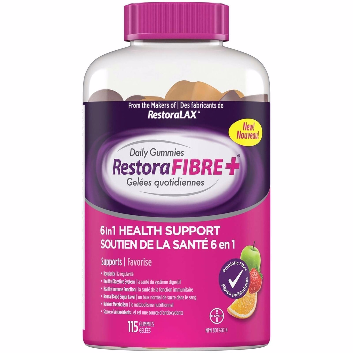 RestoraFIBRE+ 6 en 1 Bonbons gélifiés