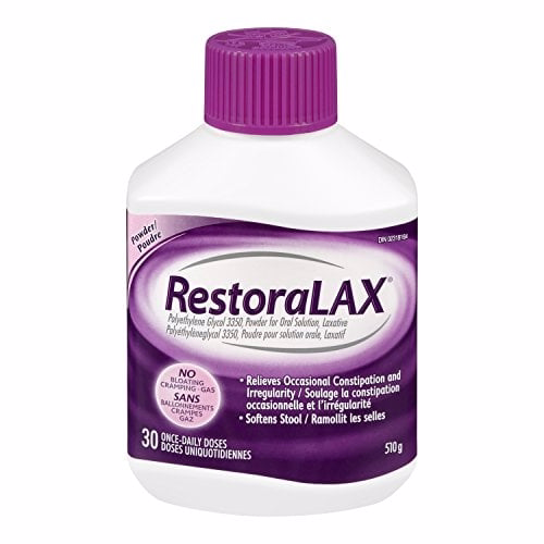 Restoralax RestoraLAX Powder Laxative, Effective Relief, No Taste, No Grit, No Gas, No Bloating, No Cramps, 45 Doses, 765 Grams 765.0 G