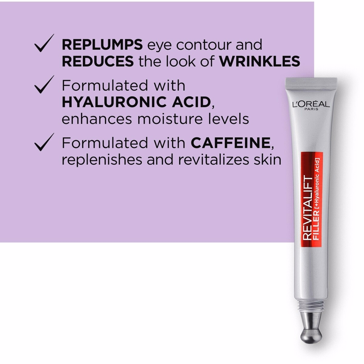 Revitalift Volume Filler 抗老再填充眼部護理 含透明質酸 + 咖啡因