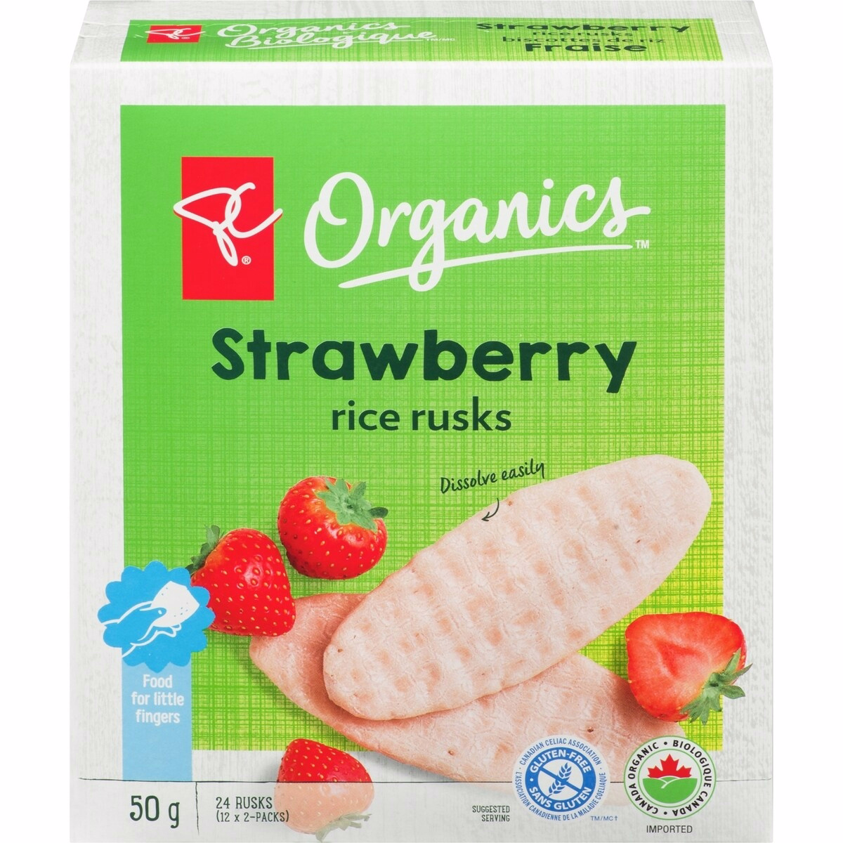 Rice Rusks Strawberry