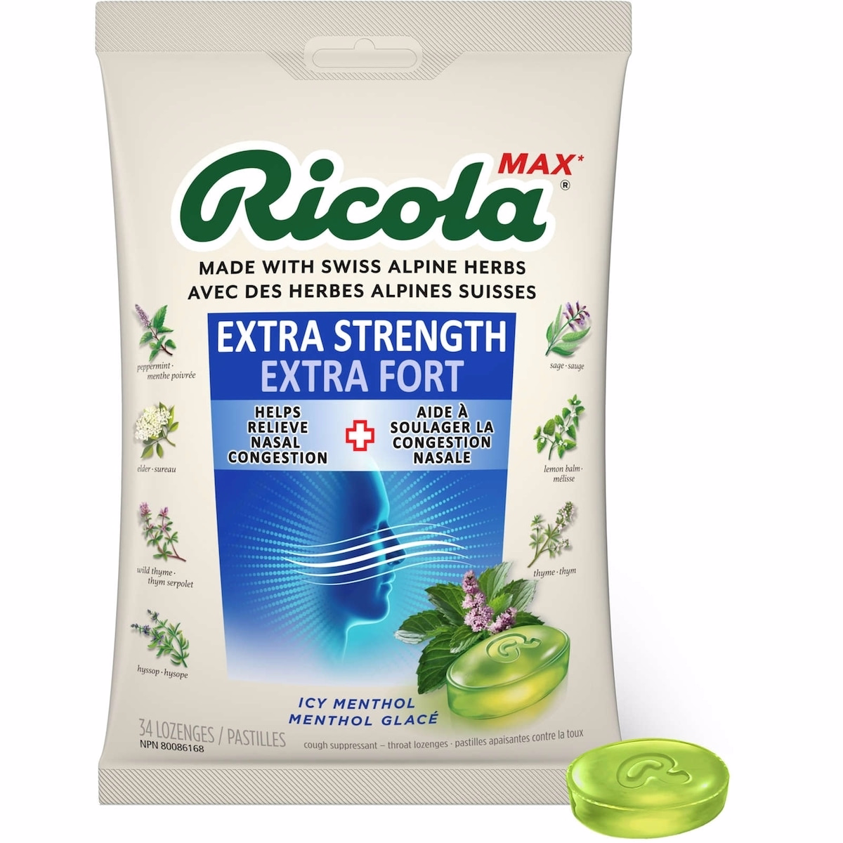 Ricola 特強冰涼薄荷喉糖 Ricola 特強冰涼薄荷喉糖