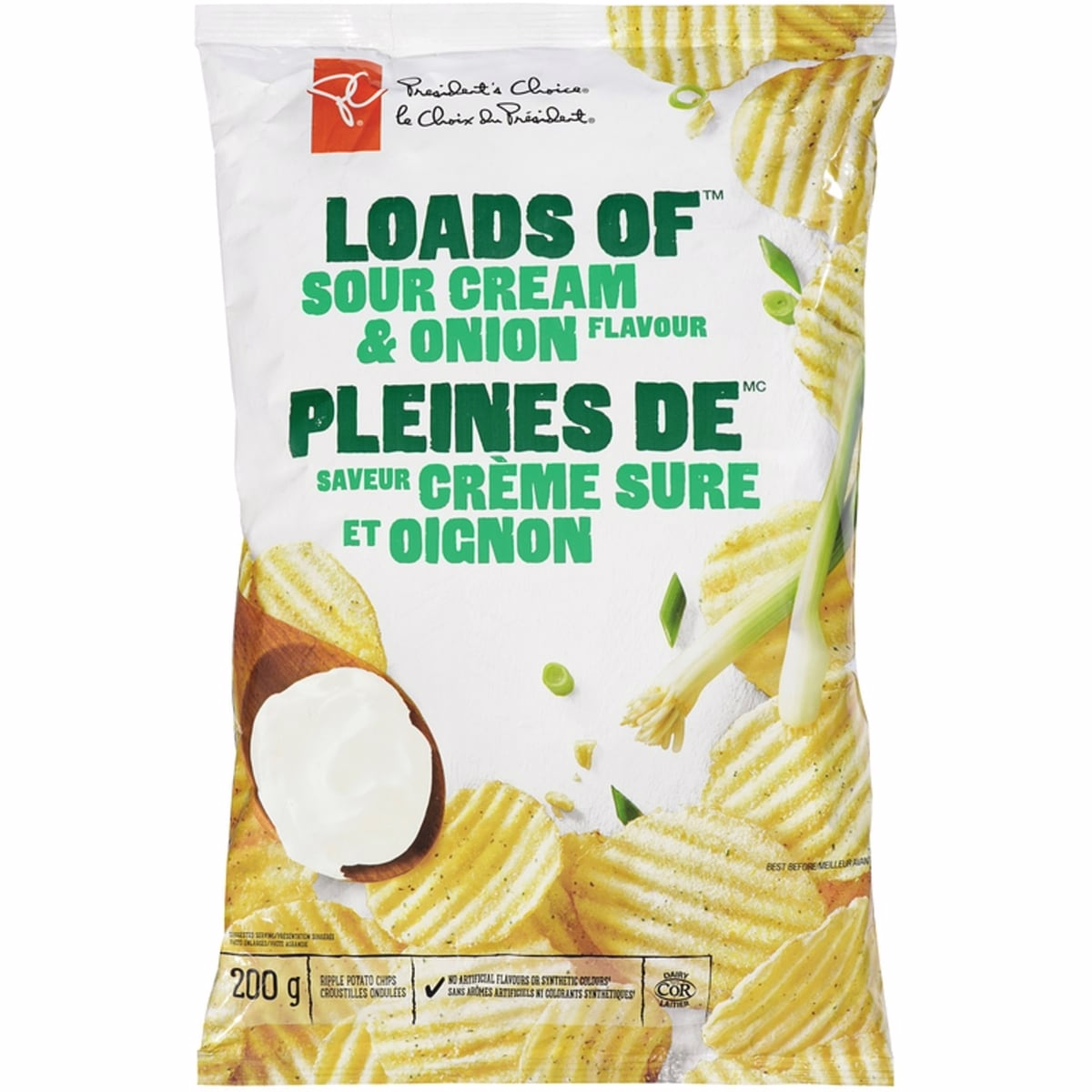 Ripple Potato Chips Loads Of Sour Cream & Onion Flavour
