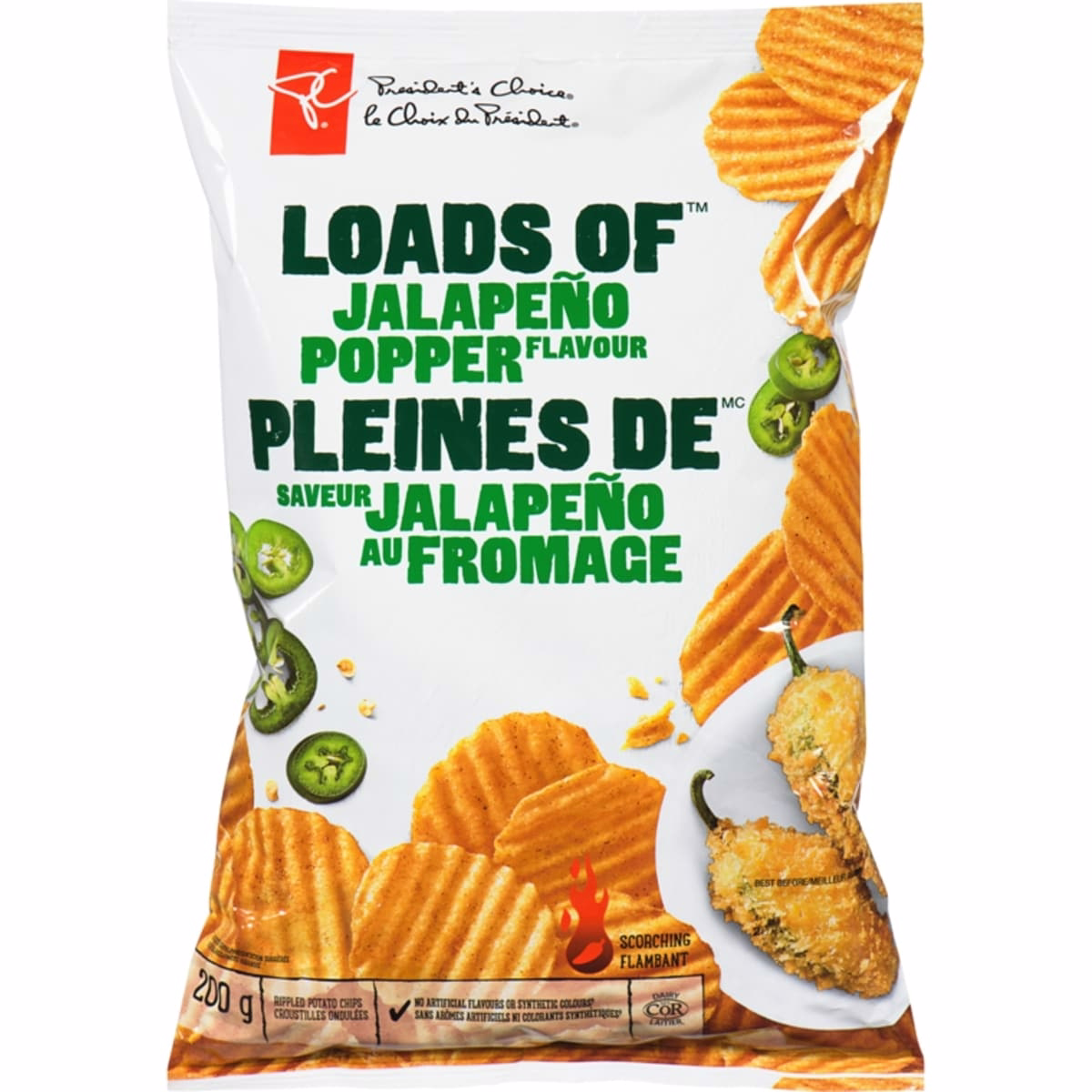 Rippled Potato Chips Loads Of Jalapeño Popper Flavour Scorching