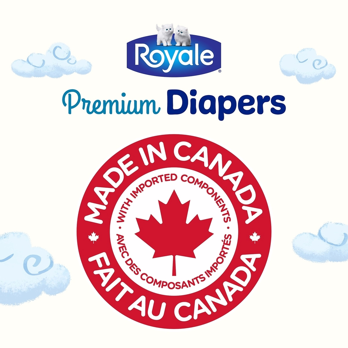 Royale Premium Diapers, Super Pack, Size 4 - 66 Count, Disposable Baby Diapers