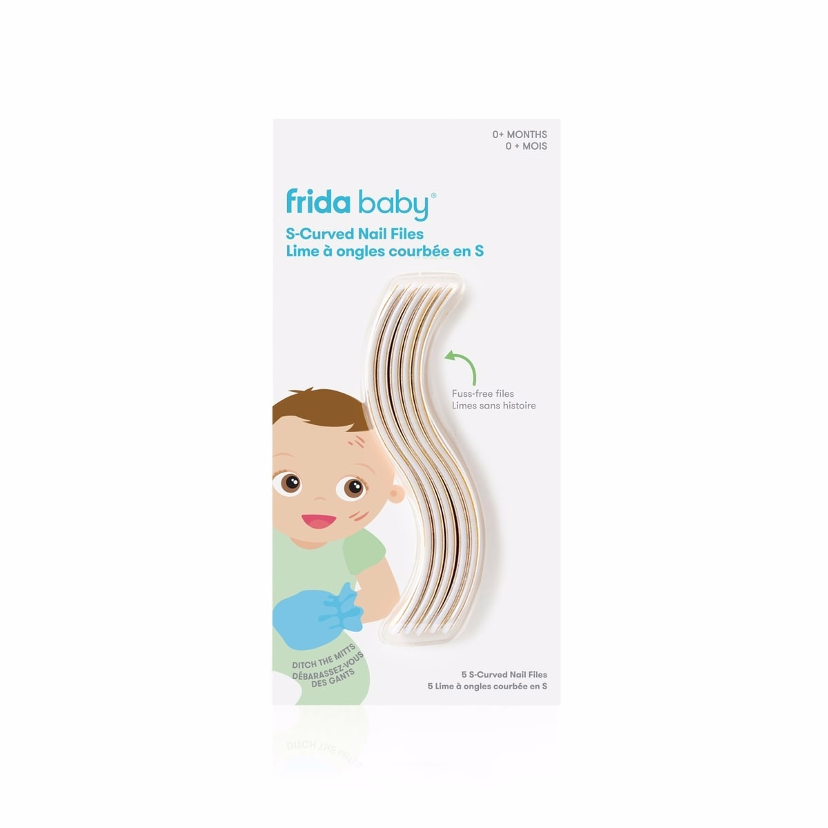S-curved Nail Files 5pk