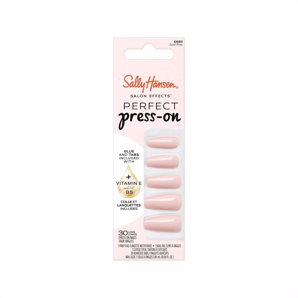Salon Effects Perfect Press-On Nails, Non-Damaging Manicure, Easy to Apply
