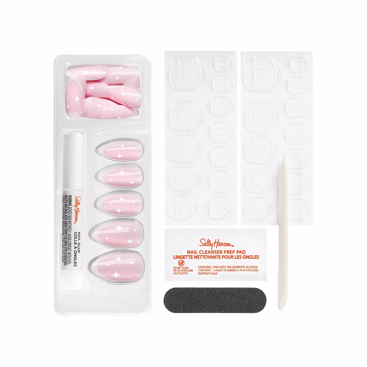 Salon Effects Perfect Press-On Nails,She's Shifty, Flawless Manicure, Easy to Apply, Long-Lasting