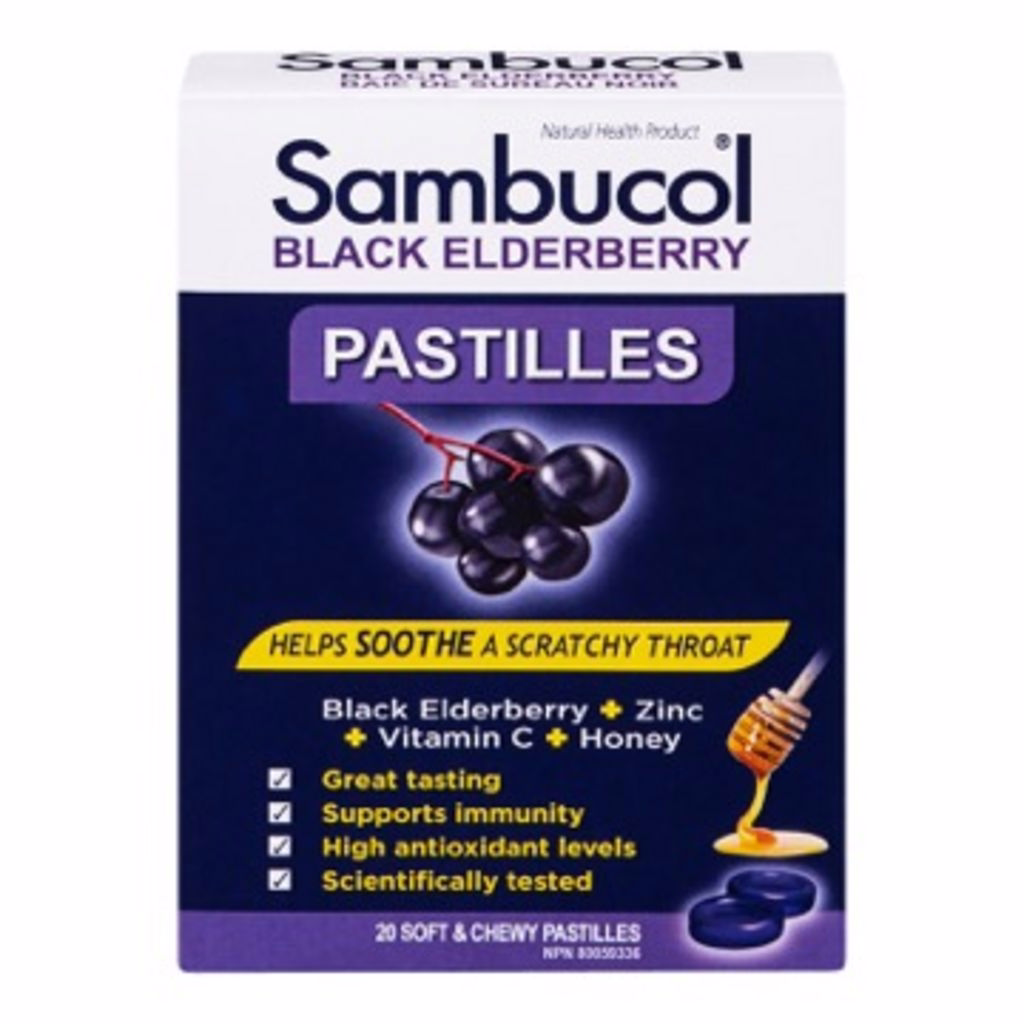 Sambucol Black Elderberry Pastilles 20.0 Ea