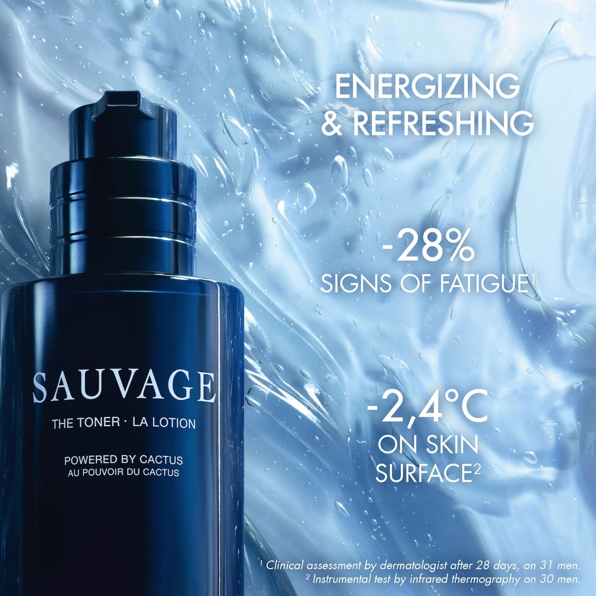 Sauvage Toner Lotion
Energizing and Soothing Facial Toner Lotion with Cactus Extract Sauvage Toner Lotion
Energizing and Soothing Facial Toner Lotion with Cactus Extract
