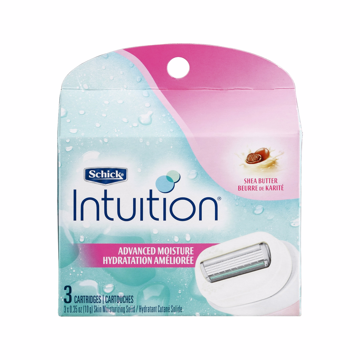 Schick Intuition Plus 고급 보습 면도날 교체형