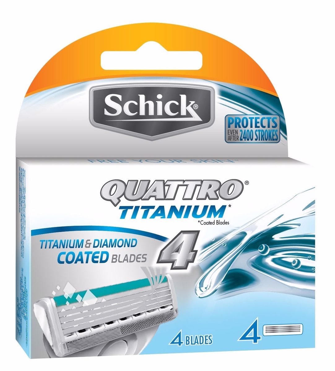 Schick Quattro 타이타늄 면도날