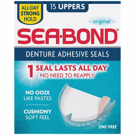 Sea-Bond Denture Adhesive Seals Original, 15 Uppers