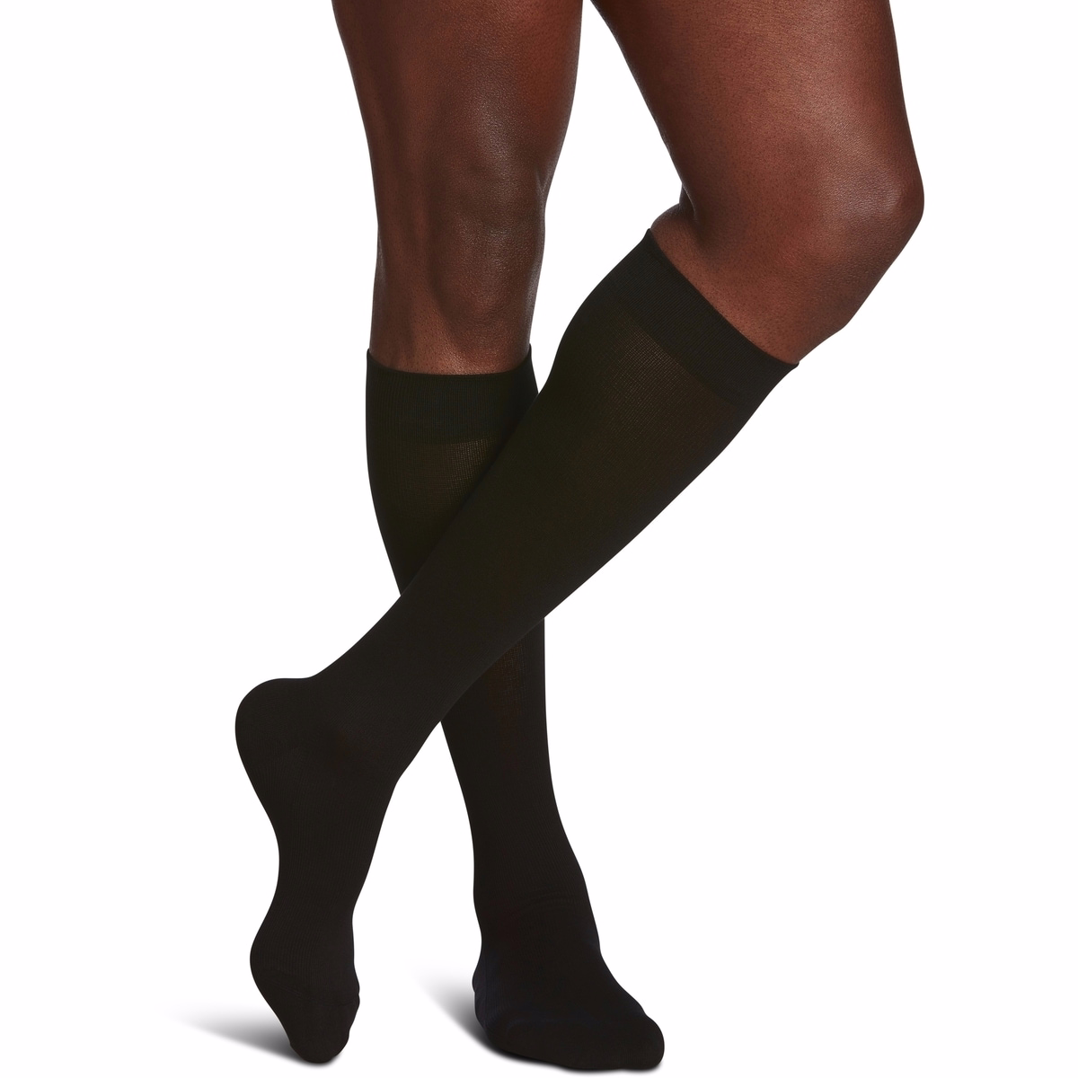 Sea Island Cotton Compression Socks, Men, Black - Size B Sea Island Cotton Compression Socks, Men, Black - Size B