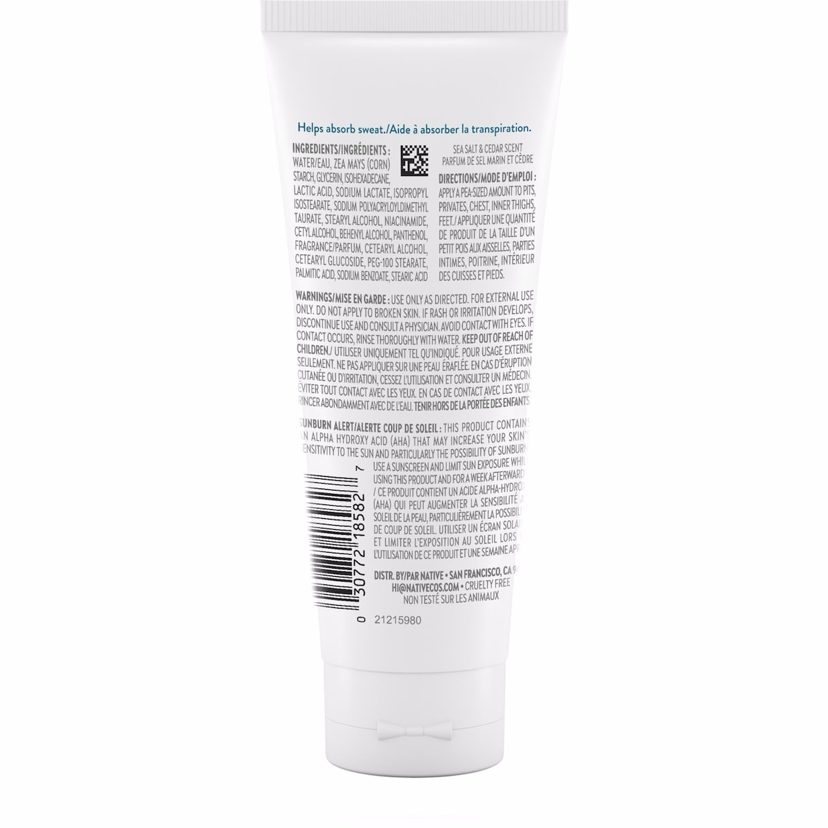 Sea Salt & Cedar Whole Body Deodorant Cream